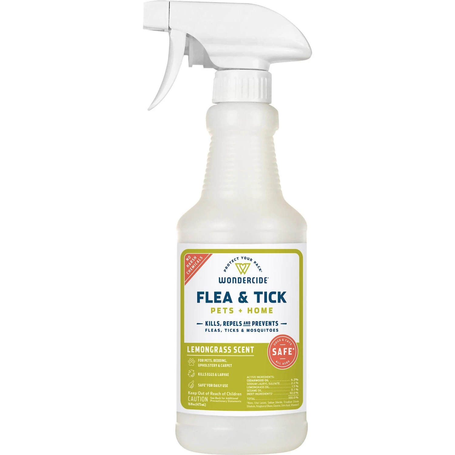 Wondercide Lemongrass Scent Home & Pet Flea & Tick Spray 3 Wondercide Lemongrass Scent Home & Pet Flea & Tick Spray