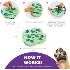 Nina Ottosson By Outward Hound Dog Hide N Slide Dog Toy -Snuggle Paws 226704 PT3. AC SS1800 V1636520551