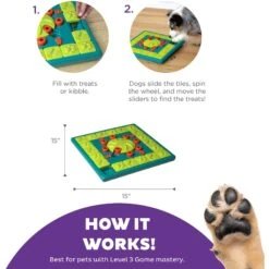 Nina Ottosson By Outward Hound Multipuzzle Dog Toy -Snuggle Paws 226724 PT2. AC SS1800 V1694286040