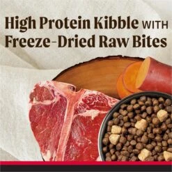 Merrick Backcountry Raw Infused Grain-Free Great Plains Red Recipe Freeze-Dried Dog Food -Snuggle Paws 227195 PT3. AC SS1800 V1679596275