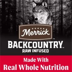 Merrick Backcountry Raw Infused Grain-Free Great Plains Red Recipe Freeze-Dried Dog Food -Snuggle Paws 227195 PT4. AC SS1800 V1679596215