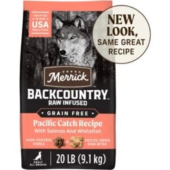 Merrick Backcountry Raw Infused Grain-Free Chicken-Free Pacific Catch Recipe Dry Dog Food