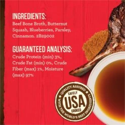 Merrick Beef Bone Broth Grain-Free Wet Dog Food Topper -Snuggle Paws 227232 PT4. AC SS1800 V1686074154