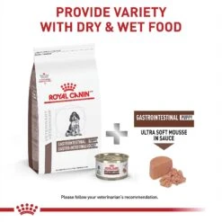 Royal Canin Veterinary Diet Puppy Gastrointestinal Ultra Soft Mousse In Sauce Canned Dog Food -Snuggle Paws 228175 PT3. AC SS1800 V1692217025