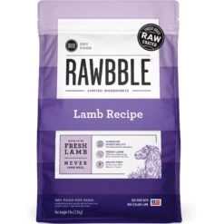 BIXBI RAWBBLE Fresh Lamb Recipe Limited Ingredient Grain-Free Dry Dog Food