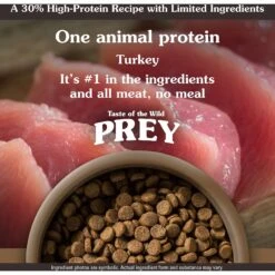 Taste Of The Wild PREY Turkey Formula Limited Ingredient Recipe Dry Dog Food 13 Taste Of The Wild PREY Turkey Formula Limited Ingredient Recipe Dry Dog Food -Snuggle Paws 229934 PT3. AC SS1800 V1641250045