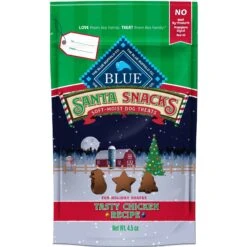 Blue Buffalo Santa Snacks Tasty Chicken Recipe Soft-Moist Dog Treats, 4.5-oz Bag