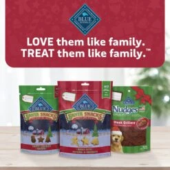 Blue Buffalo Santa Snacks Tasty Chicken Recipe Soft-Moist Dog Treats, 4.5-oz Bag -Snuggle Paws 230643 PT6. AC SS1800 V1695055439