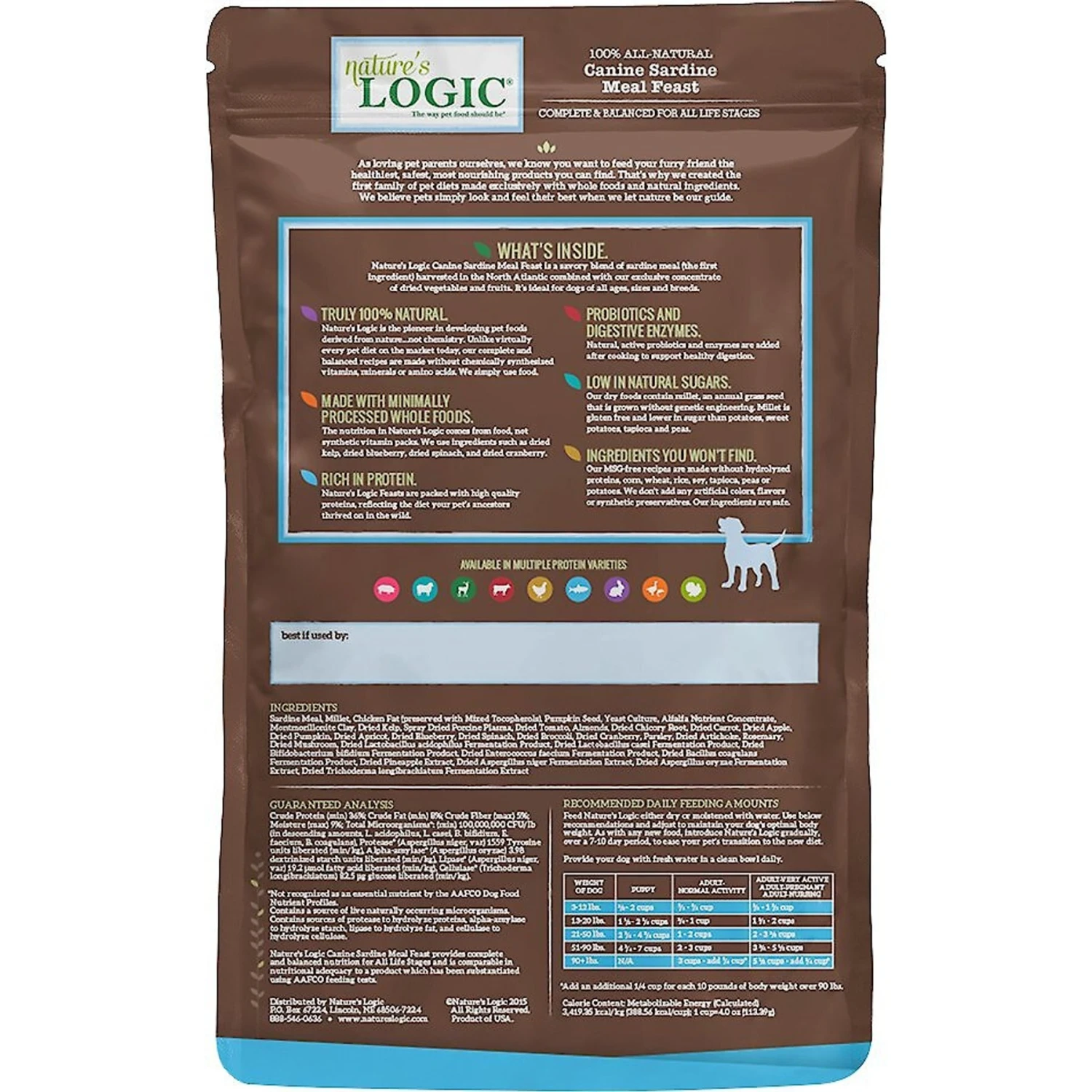 Nature's Logic Canine Sardine Meal Feast All Life Stages Dry Dog Food 5 Nature's Logic Canine Sardine Meal Feast All Life Stages Dry Dog Food - Image 3