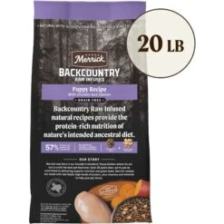 Merrick Backcountry Raw Infused Grain-Free Puppy Recipe Freeze-Dried Dog Food -Snuggle Paws 232313 PT2. AC SS1800 V1678375833