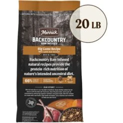 Merrick Backcountry Raw Infused Grain-Free Big Game Recipe Freeze-Dried Dog Food -Snuggle Paws 232315 PT2. AC SS1800 V1692932706