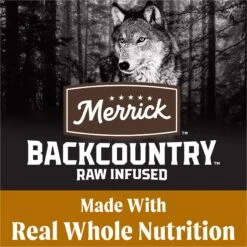 Merrick Backcountry Raw Infused Grain-Free Big Game Recipe Freeze-Dried Dog Food -Snuggle Paws 232315 PT4. AC SS1800 V1693247817