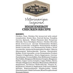 Dr. Pol High Energy Chicken Recipe Dry Dog Food 14 Dr. Pol High Energy Chicken Recipe Dry Dog Food -Snuggle Paws 232532 PT5. AC SS1800 V1588102954