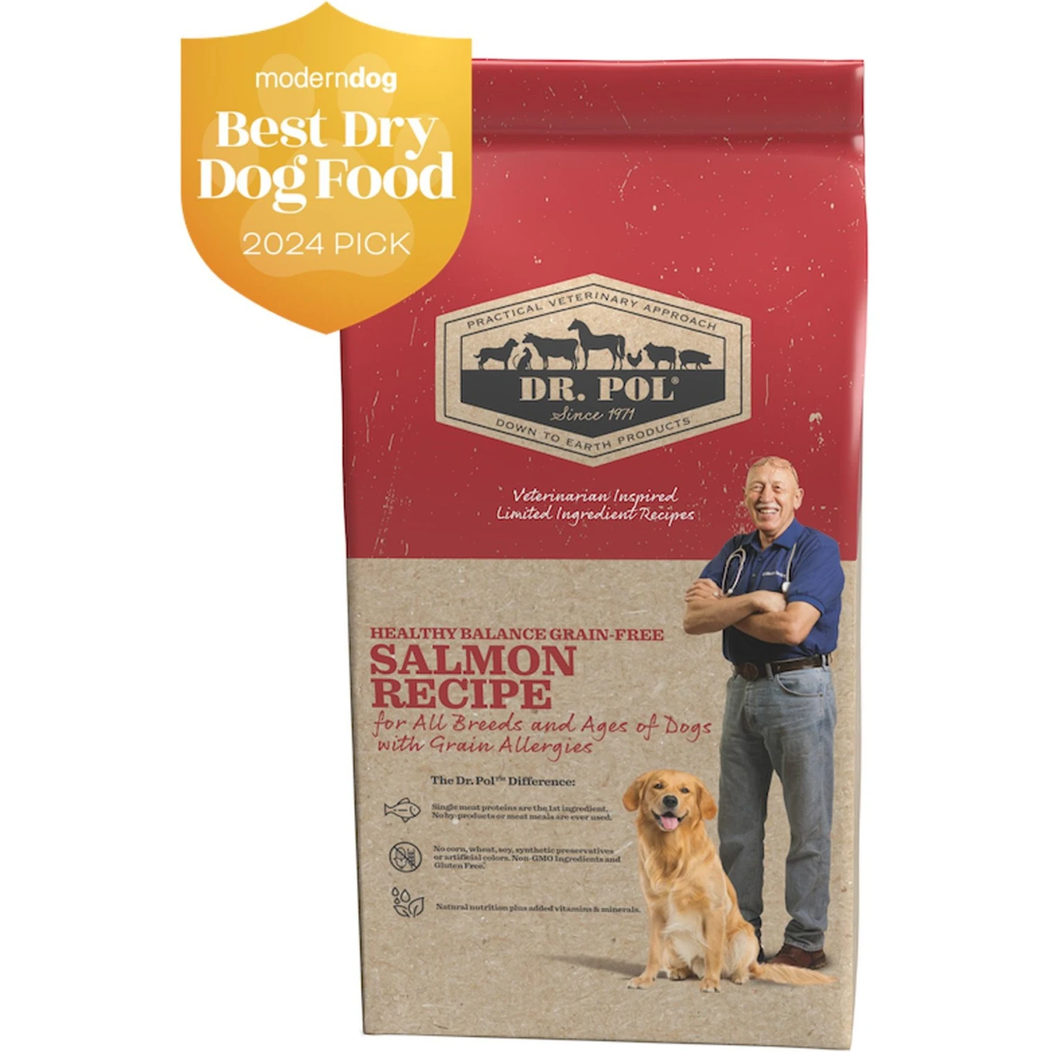 Dr. Pol Healthy Balance Salmon Recipe Grain-Free Dry Dog Food 3 Dr. Pol Healthy Balance Salmon Recipe Grain-Free Dry Dog Food