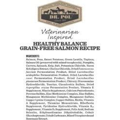Dr. Pol Healthy Balance Salmon Recipe Grain-Free Dry Dog Food 14 Dr. Pol Healthy Balance Salmon Recipe Grain-Free Dry Dog Food -Snuggle Paws 232536 PT5. AC SS1800 V1588102583