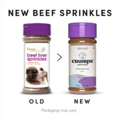 Crumps' Naturals Beef Liver Sprinkles Grain-Free Dog Food Topper -Snuggle Paws 233006 PT4. AC SS1800 V1695054144