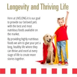 Livelong Healthy & Strong Chicken & Sweet Potato Recipe Wet Dog Food, 12.5-oz Can, Case Of 12 -Snuggle Paws 235062 PT5. AC SS1800 V1589915760
