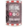 Livelong Healthy & Strong Bison/Buffalo & Sweet Potato Recipe Wet Dog Food, 12.8-oz Can, Case Of 12 -Snuggle Paws 235068 MAIN. AC SS1800 V1589818270
