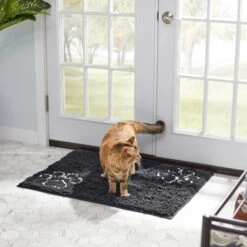 Frisco Microfiber Chenille Paw Print Doormat -Snuggle Paws 235886 PT4. AC SS1800 V1606833847