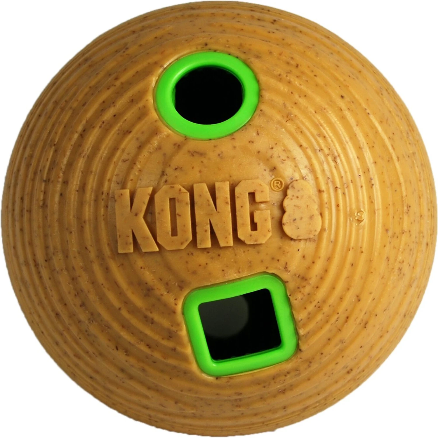 KONG Bamboo Feeder Ball Dog Toy 2 KONG Bamboo Feeder Ball Dog Toy