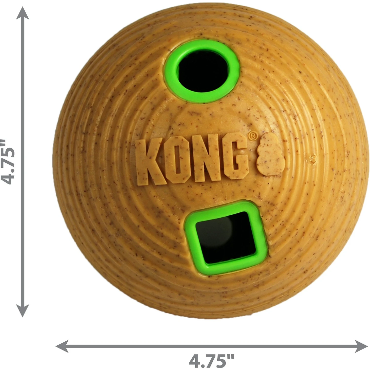 KONG Bamboo Feeder Ball Dog Toy 3 KONG Bamboo Feeder Ball Dog Toy - Image 2