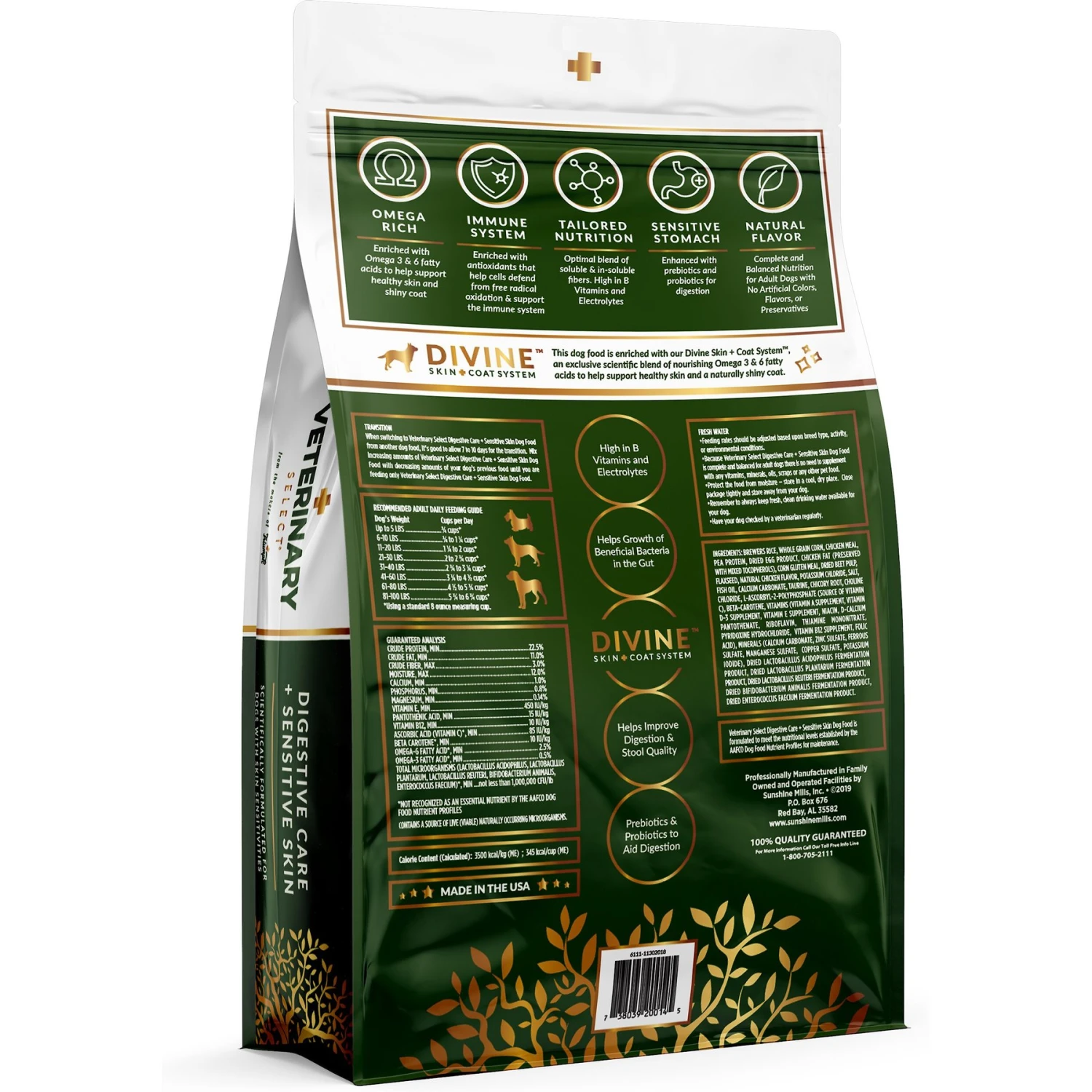 Veterinary Select Digestive Care + Sensitive Skin Dry Dog Food, 8.5-lb Bag 4 Veterinary Select Digestive Care + Sensitive Skin Dry Dog Food, 8.5-lb Bag - Image 2