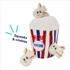 Frisco Zoomies & Chill Popcorn Hide & Seek Puzzle Plush Squeaky Dog Toy -Snuggle Paws 241679 PT3. AC SS1800 V1695748440