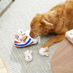 Frisco Zoomies & Chill Popcorn Hide & Seek Puzzle Plush Squeaky Dog Toy -Snuggle Paws 241679 PT6. AC SS1800 V1610756768