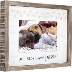 Malden International Designs "Our Kids Have Paws" Picture Frame, 4 X 6-in -Snuggle Paws 243966 PT3. AC SS1800 V1595868356