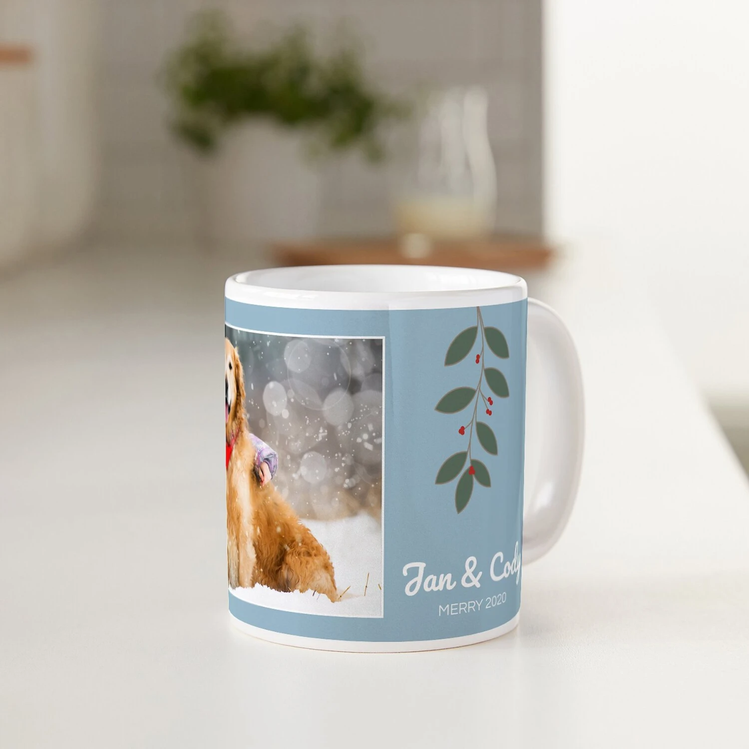 Frisco Berry Garland Personalized Coffee Mug, 11-oz 6 Frisco Berry Garland Personalized Coffee Mug, 11-oz - Image 4