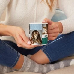 Frisco Colored Dots Personalized Coffee Mug -Snuggle Paws 249337 PT3. AC SS1800 V1608353592