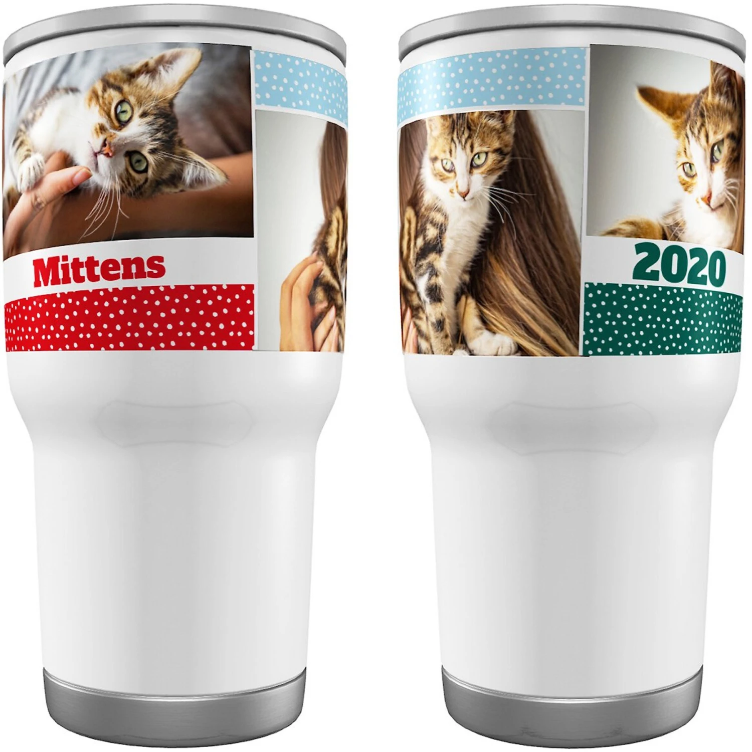 Frisco Double Walled Colored Dots Personalized Tumbler, 30-oz Cup 3 Frisco Double Walled Colored Dots Personalized Tumbler, 30-oz Cup