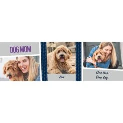 Frisco Double Walled "Dog Mom" Personalized Tumbler, 30-oz Cup -Snuggle Paws 250741 PT2. AC SS1800 V1602689509