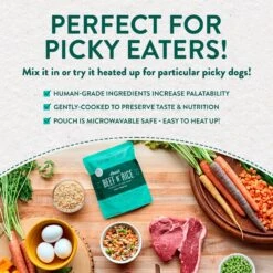 Portland Pet Food Company Rosie's Beef N' Rice Homestyle Wet Dog Food Topper, 9-oz Pouch, Case Of 4 -Snuggle Paws 252873 PT4. AC SS1800 V1693002190