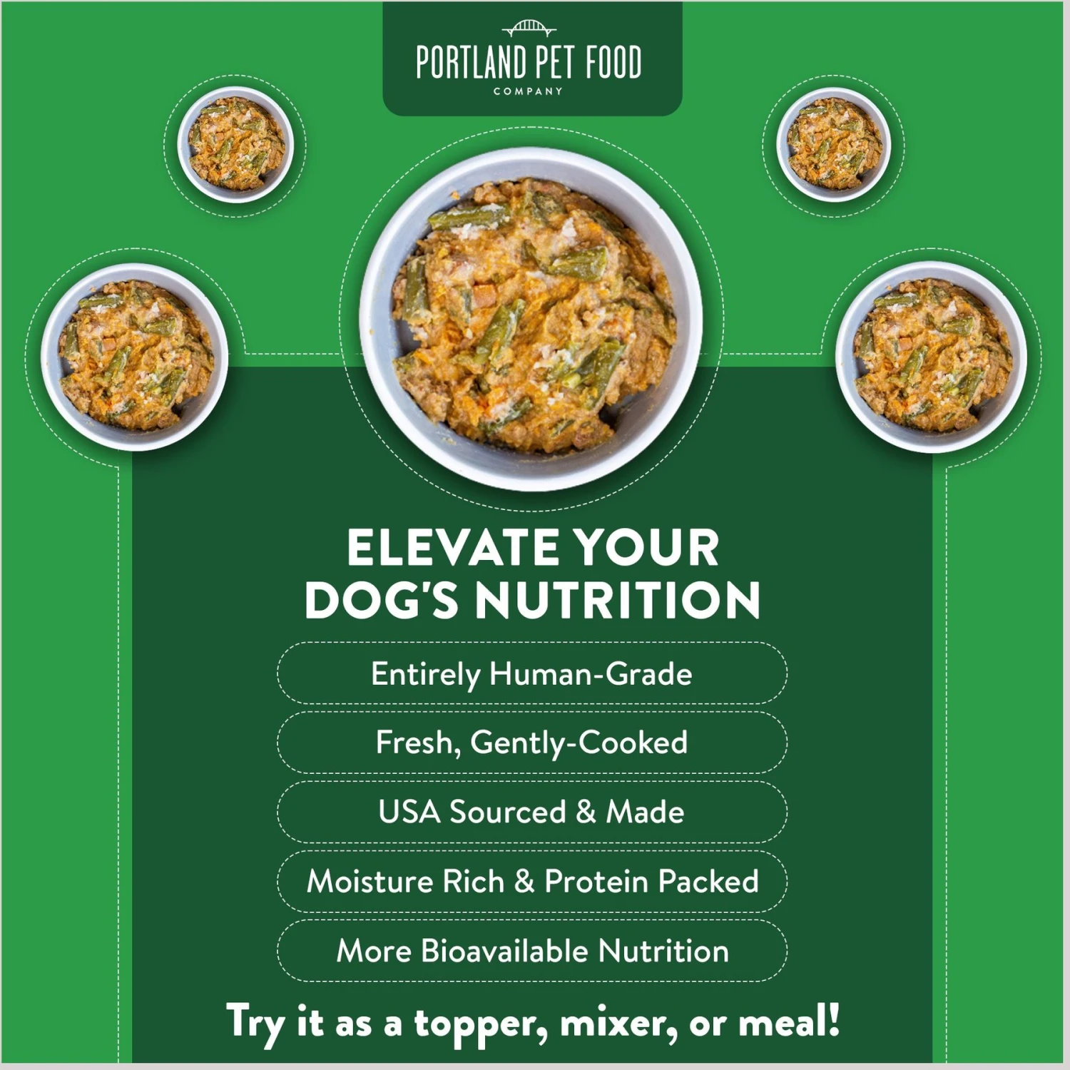 Portland Pet Food Company Grandma Ada's Turkey & Yams Homestyle Wet Dog Food Topper, 9-oz Pouch, Case Of 4 5 Portland Pet Food Company Grandma Ada's Turkey & Yams Homestyle Wet Dog Food Topper, 9-oz Pouch, Case Of 4 - Image 3