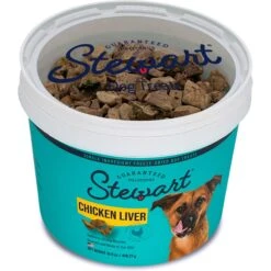 Stewart Chicken Liver Freeze-Dried Raw Dog Treats -Snuggle Paws 253442 PT2. AC SS1800 V1691437539