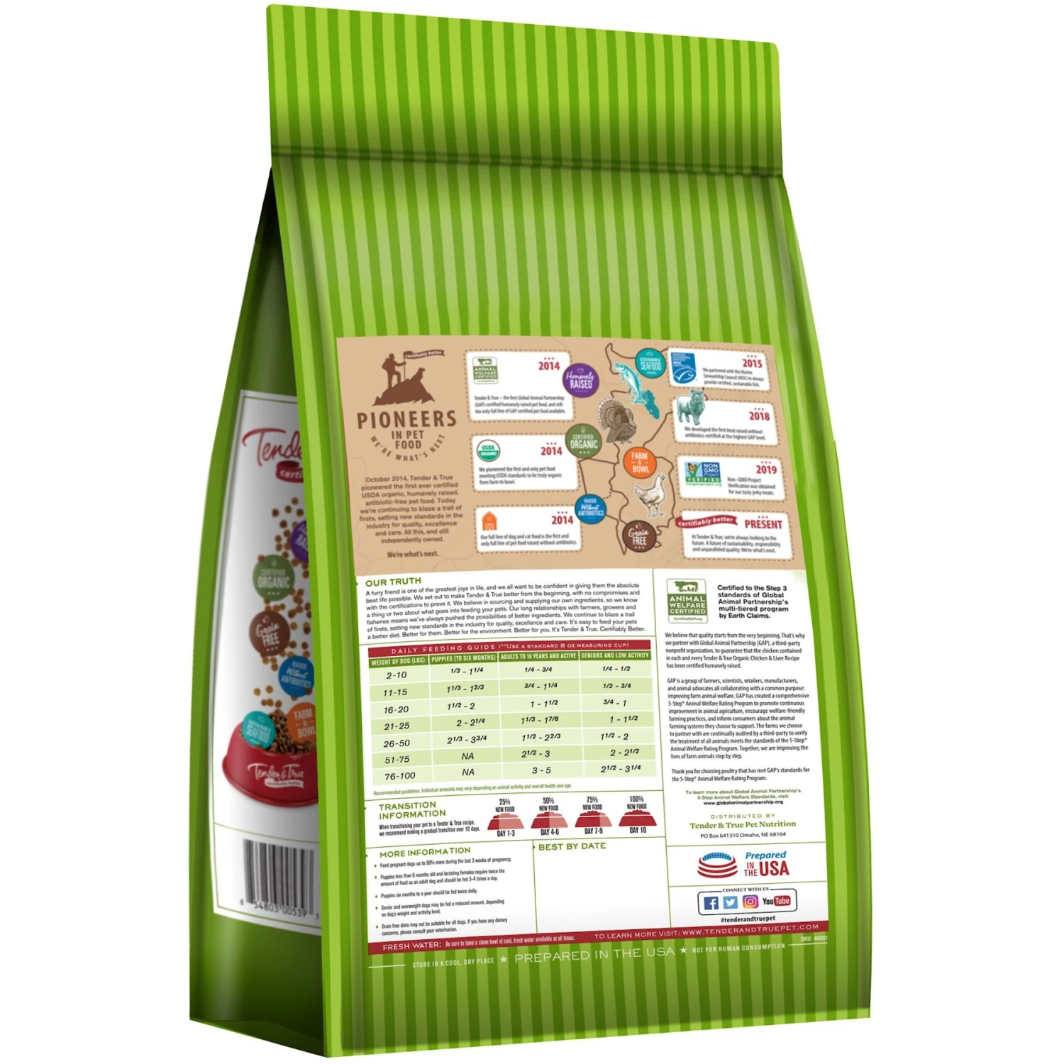 Tender & True Organic Chicken Recipe Small Breed Grain-Free Dry Dog Food, 4-lb Bag 4 Tender & True Organic Chicken Recipe Small Breed Grain-Free Dry Dog Food, 4-lb Bag - Image 2