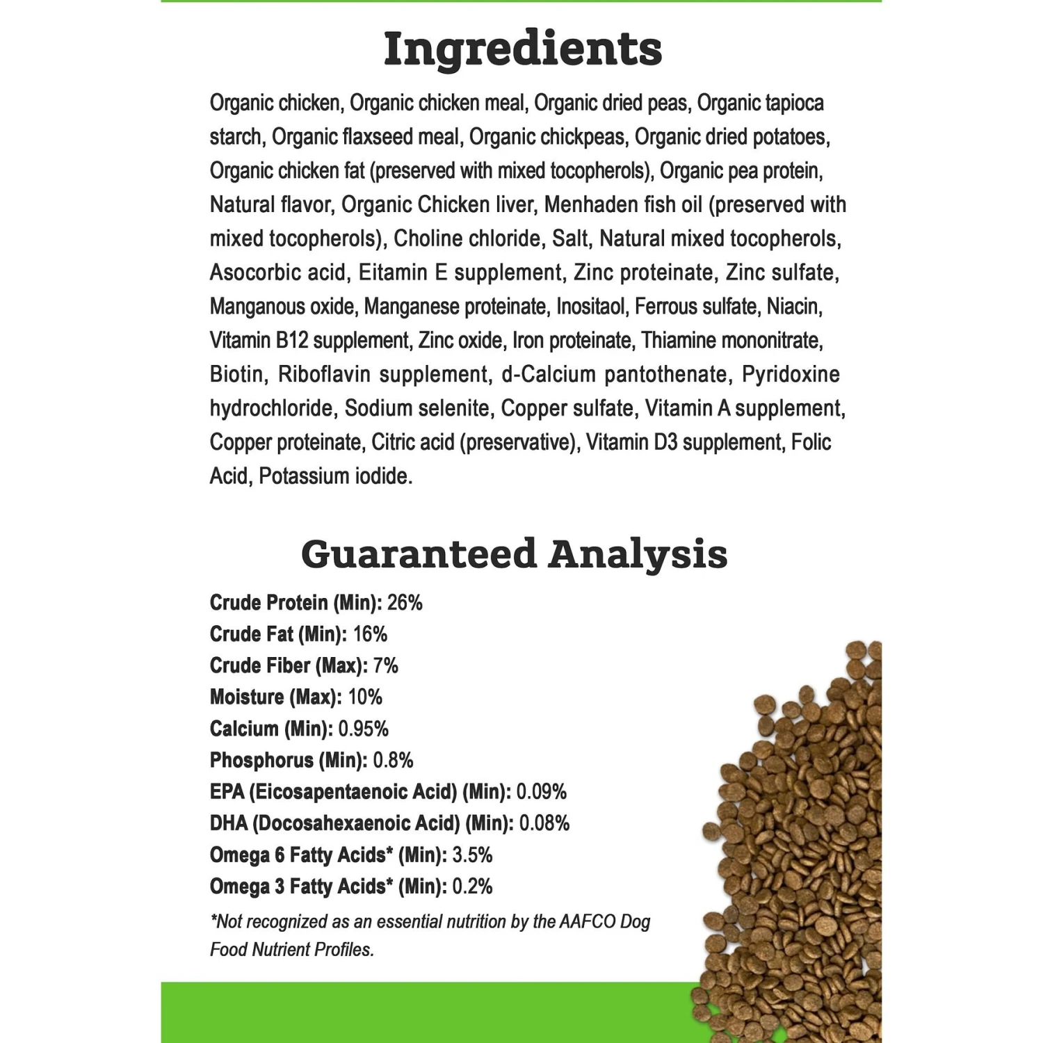 Tender & True Organic Chicken Recipe Small Breed Grain-Free Dry Dog Food, 4-lb Bag 6 Tender & True Organic Chicken Recipe Small Breed Grain-Free Dry Dog Food, 4-lb Bag - Image 4