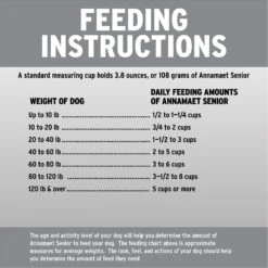 Annamaet Original 31% Senior Dry Dog Food -Snuggle Paws 258315 PT8. AC SS1800 V1613101619