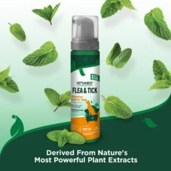 Vet's Best Flea & Tick Prevention Waterless Bath Dog Shampoo, 8-oz Bottle -Snuggle Paws 258866 PT4. AC SS1800 V1604105586