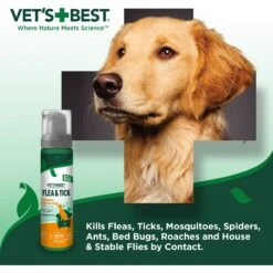 Vet's Best Flea & Tick Prevention Waterless Bath Dog Shampoo, 8-oz Bottle -Snuggle Paws 258866 PT5. AC SS1800 V1604109418
