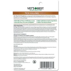 Vet's Best Tick Killing Tick Treatment Dog Spray, 1-oz Bottle -Snuggle Paws 258870 PT1. AC SS1800 V1604356918