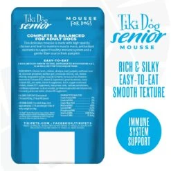 Tiki Dog Aloha Petites Senior Mousse Chicken, Beef & Pumpkin In Broth Grain-Free Wet Dog Food -Snuggle Paws 259160 PT2. AC SS1800 V1631197022