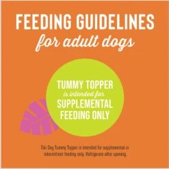 Tiki Dog Tummy Topper Pumpkin & Ginger Puree Grain-Free Wet Dog Food Topper -Snuggle Paws 259168 PT6. AC SS1800 V1611150962