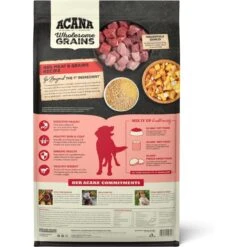 ACANA Wholesome Grains Red Meat Recipe Dry Dog Food -Snuggle Paws 259580 PT2. AC SS1800 V1696265330