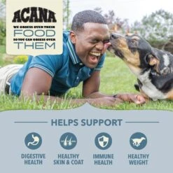ACANA Sea To Stream Recipe + Wholesome Grains Dry Dog Food 13 ACANA Sea To Stream Recipe + Wholesome Grains Dry Dog Food -Snuggle Paws 259583 PT4. AC SS1800 V1696266561