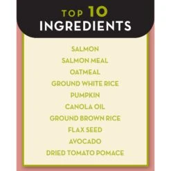 AvoDerm Advanced Sensitive Support Salmon & Oatmeal Formula Dry Dog Food -Snuggle Paws 261441 PT6. AC SS1800 V1605587574