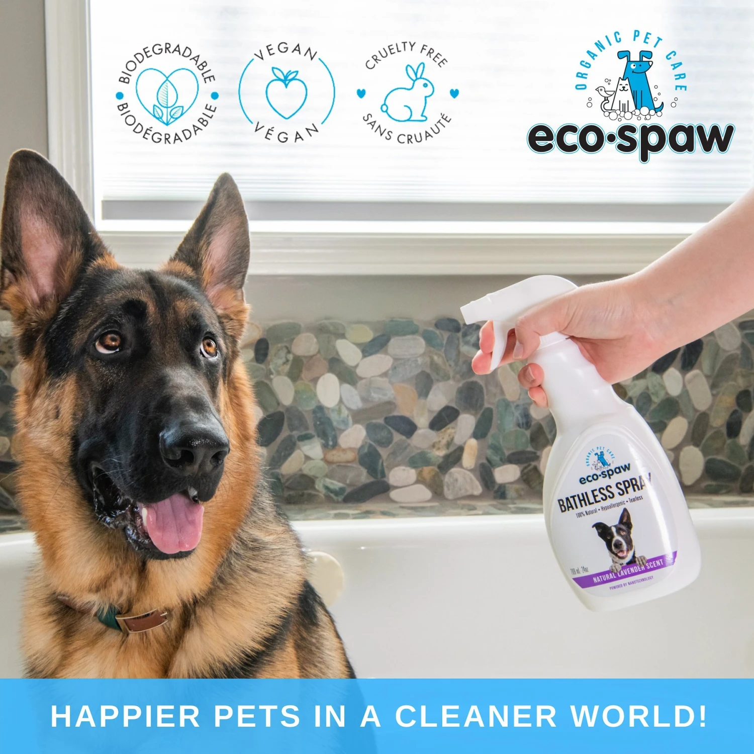 EcoSpaw Lavender Scent Bathless Dog Spray 4 EcoSpaw Lavender Scent Bathless Dog Spray - Image 2