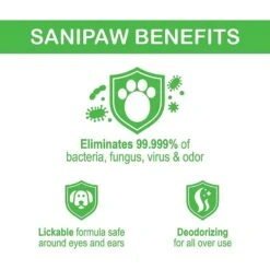 Pawz SaniPaw Sanitizing Dog & Cat Spray, 8-oz Bottle -Snuggle Paws 262731 PT3. AC SS1800 V1606384023