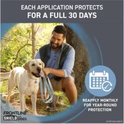 Frontline Shield Flea & Tick Treatment For Extra Large Dogs, 81 - 120 Lbs -Snuggle Paws 263180 PT4. AC SS1800 V1696449937